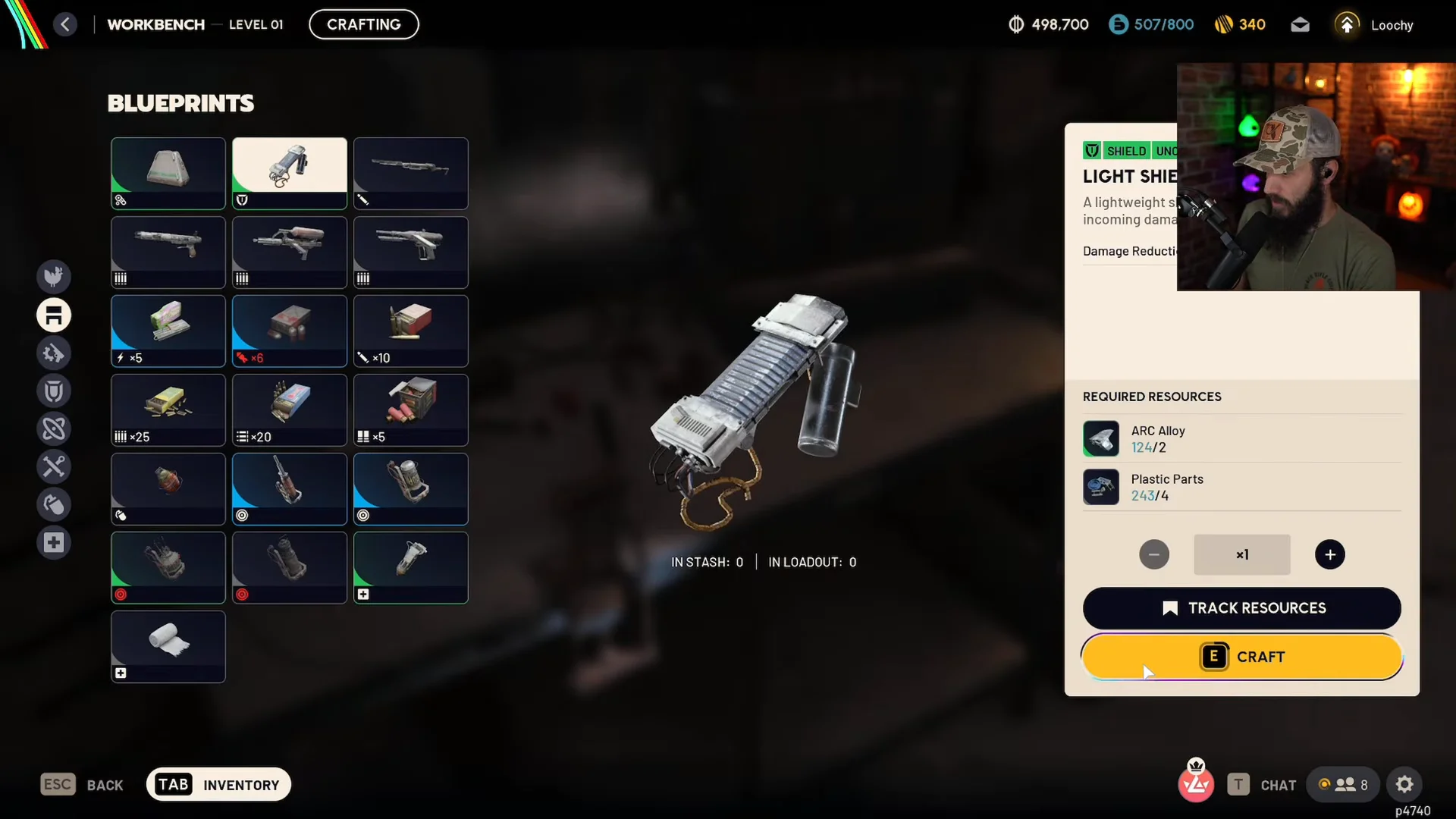 Workbench Crafting