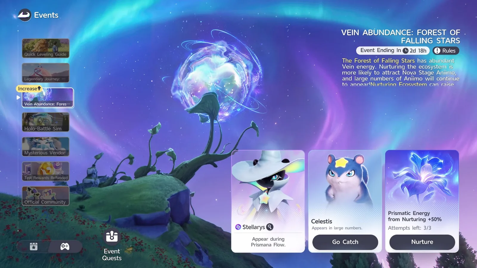 Event Page Return