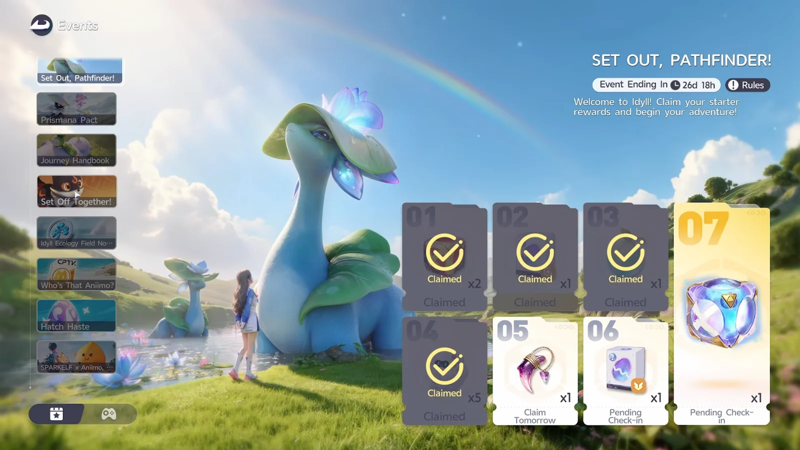 Events Menu