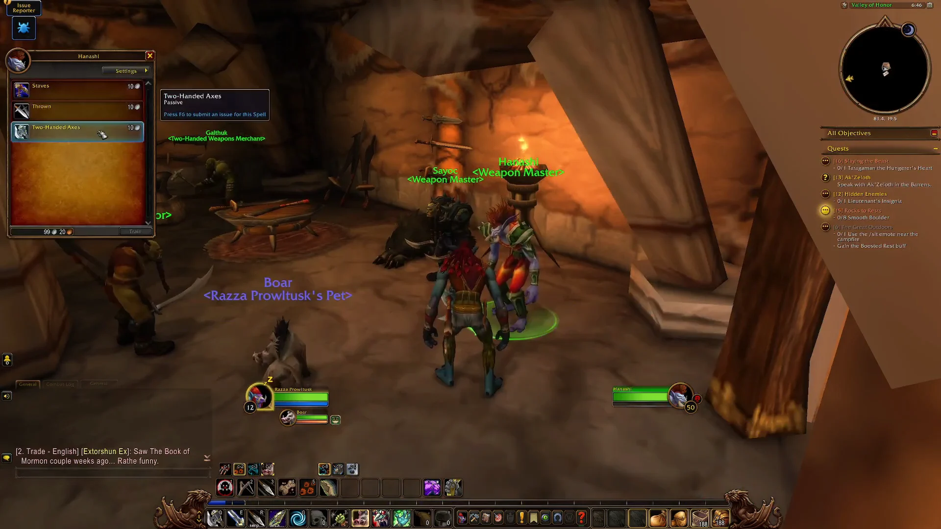 Entering Weapon Masters' Building