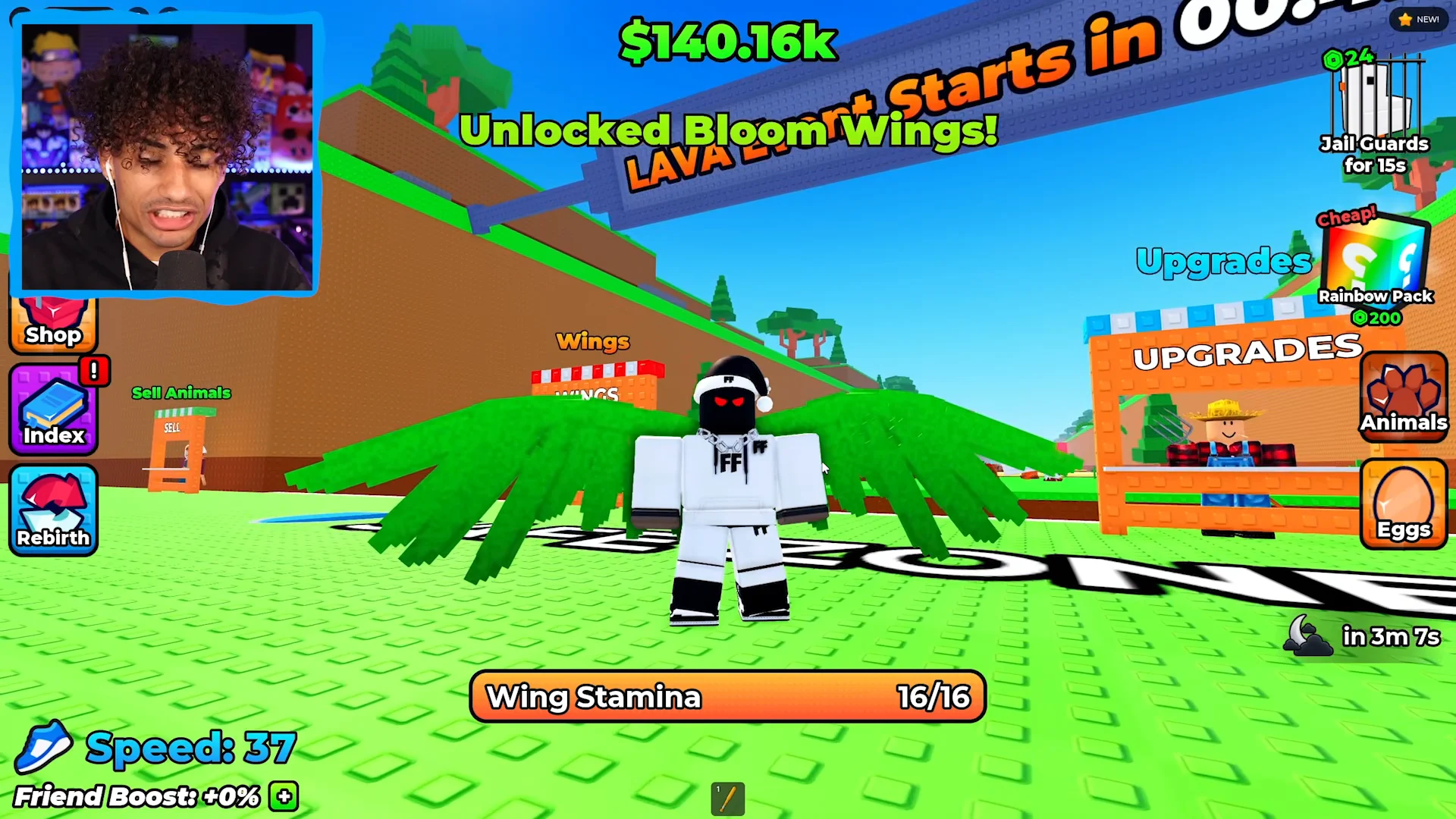 Equipping Bloom Wings