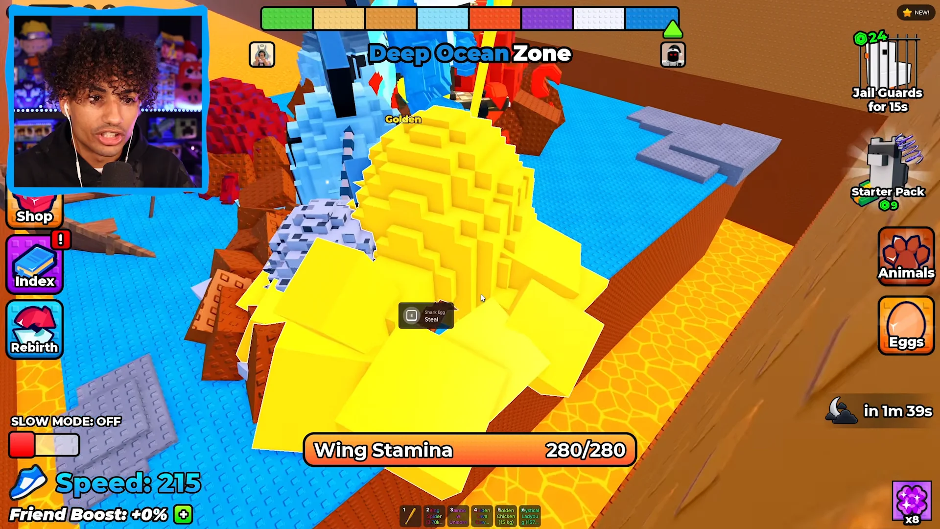 Discovering Deep Ocean Zone & Stealing Golden Shark Egg