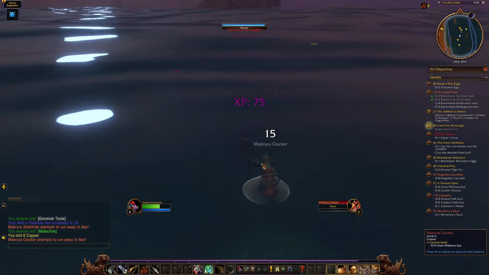 Looting Clacker & Checking World Map