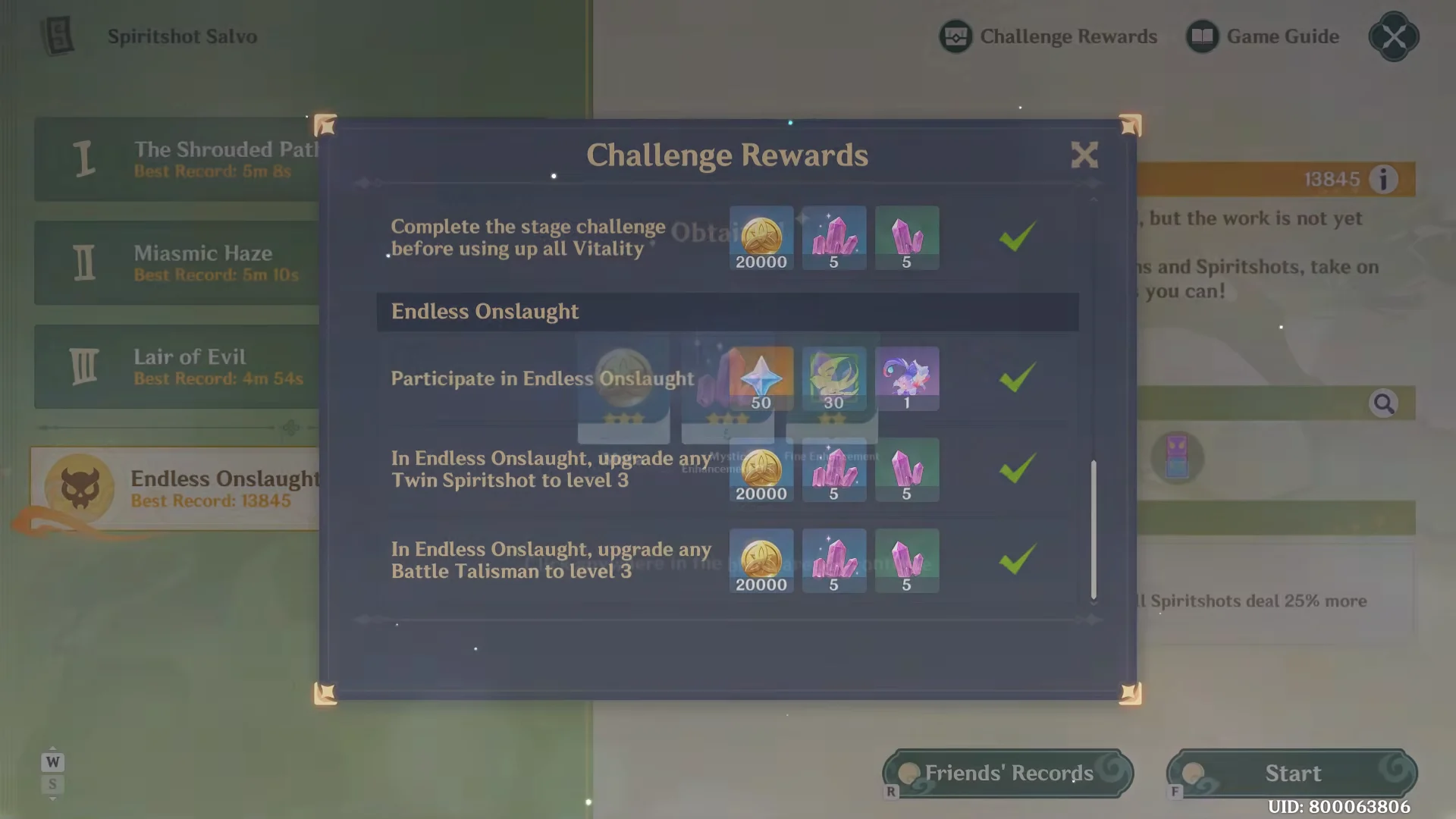 Endless Onslaught Wave 5 & Completion