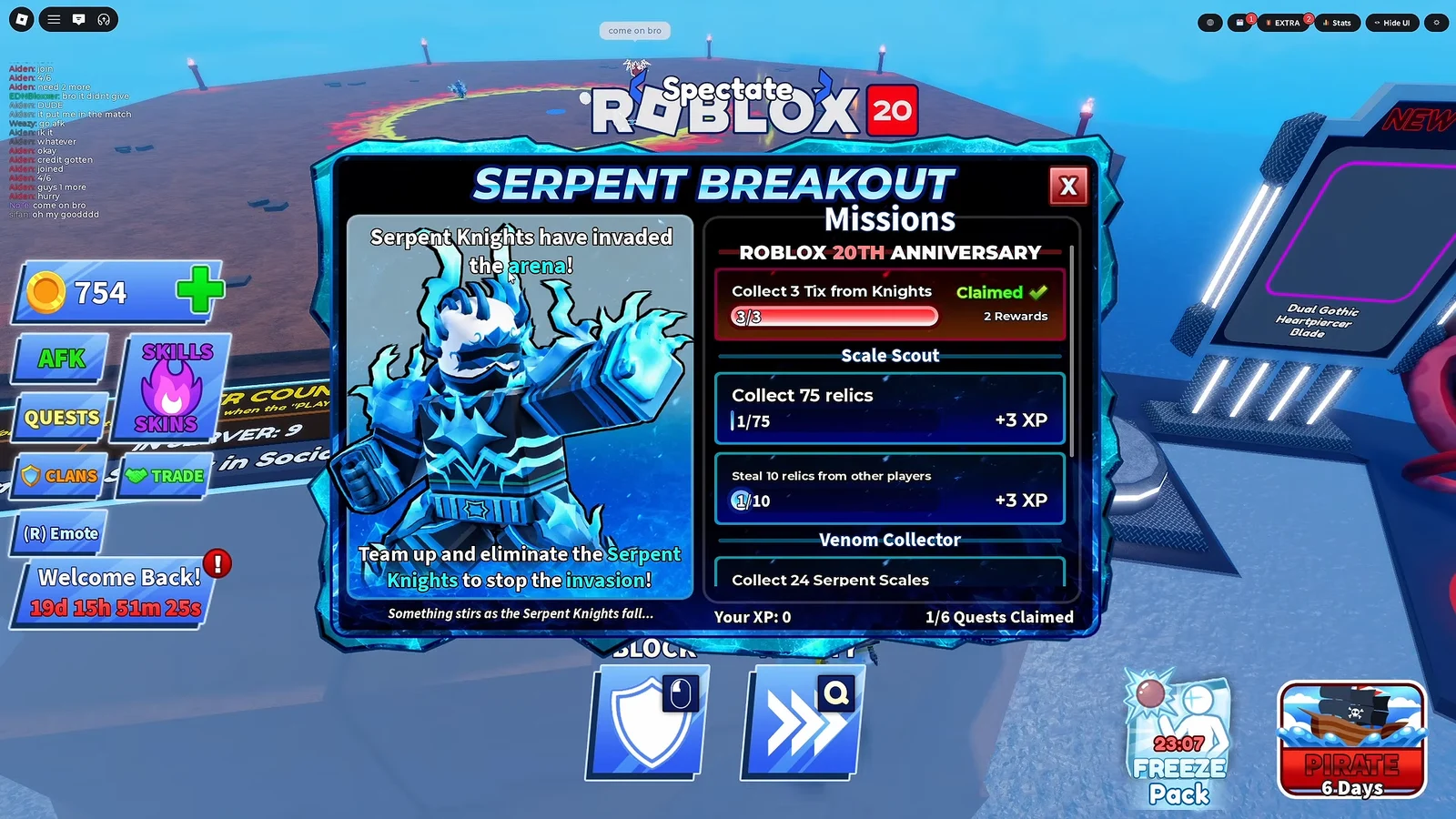 Serpent Breakout Event Info