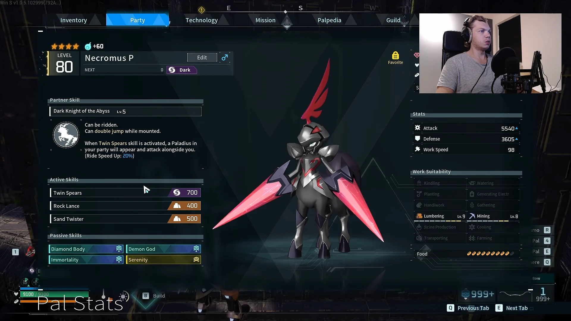 Necromus stats and skills