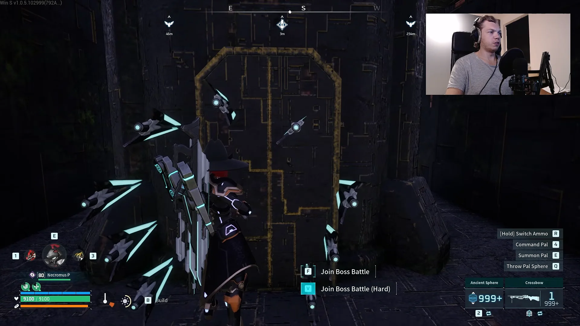 Entering boss arena