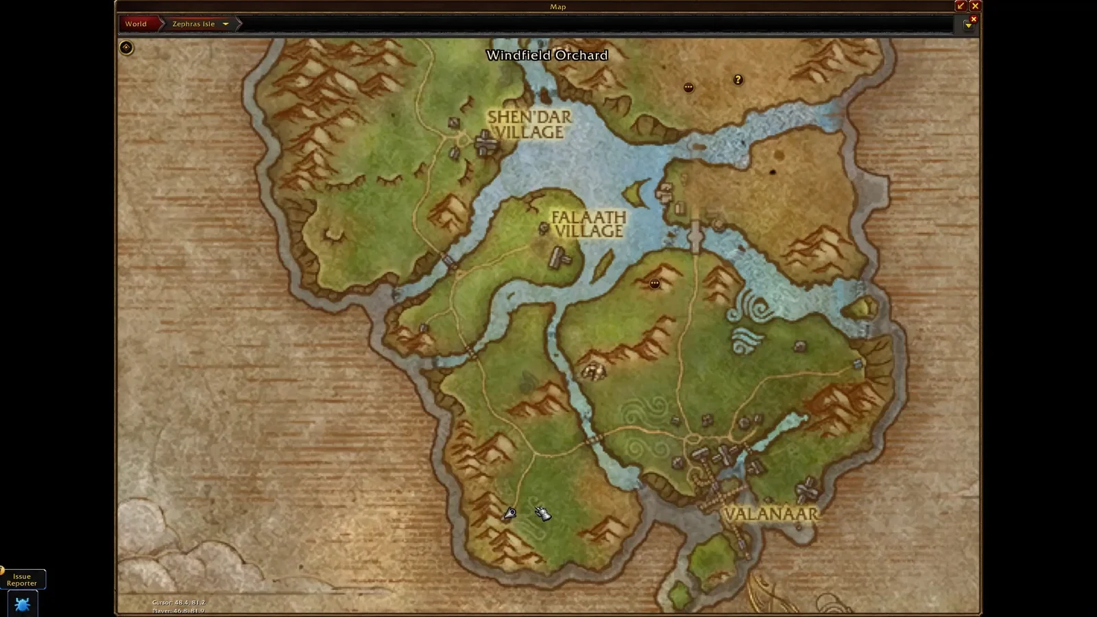 Quest Location Map