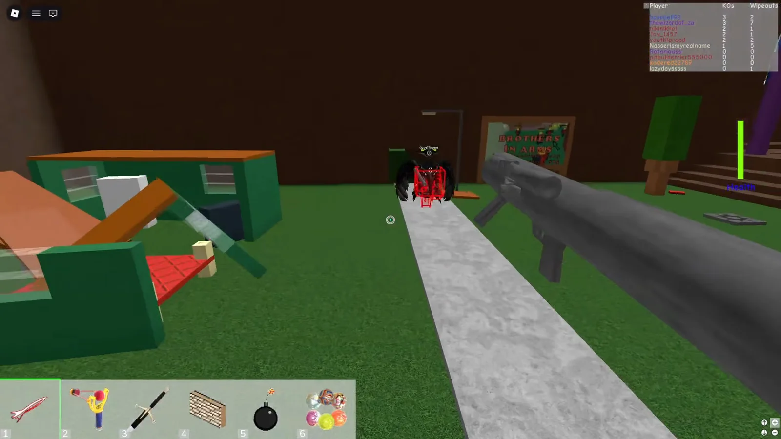 Using the rocket launcher