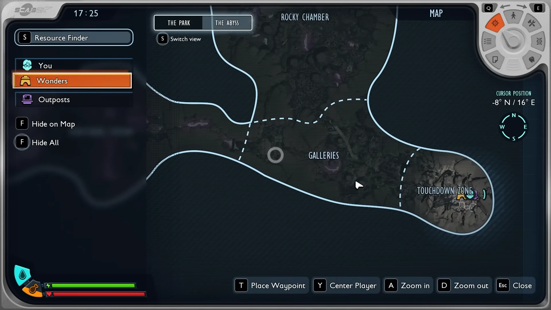 Entering The Abyss & Map Overview
