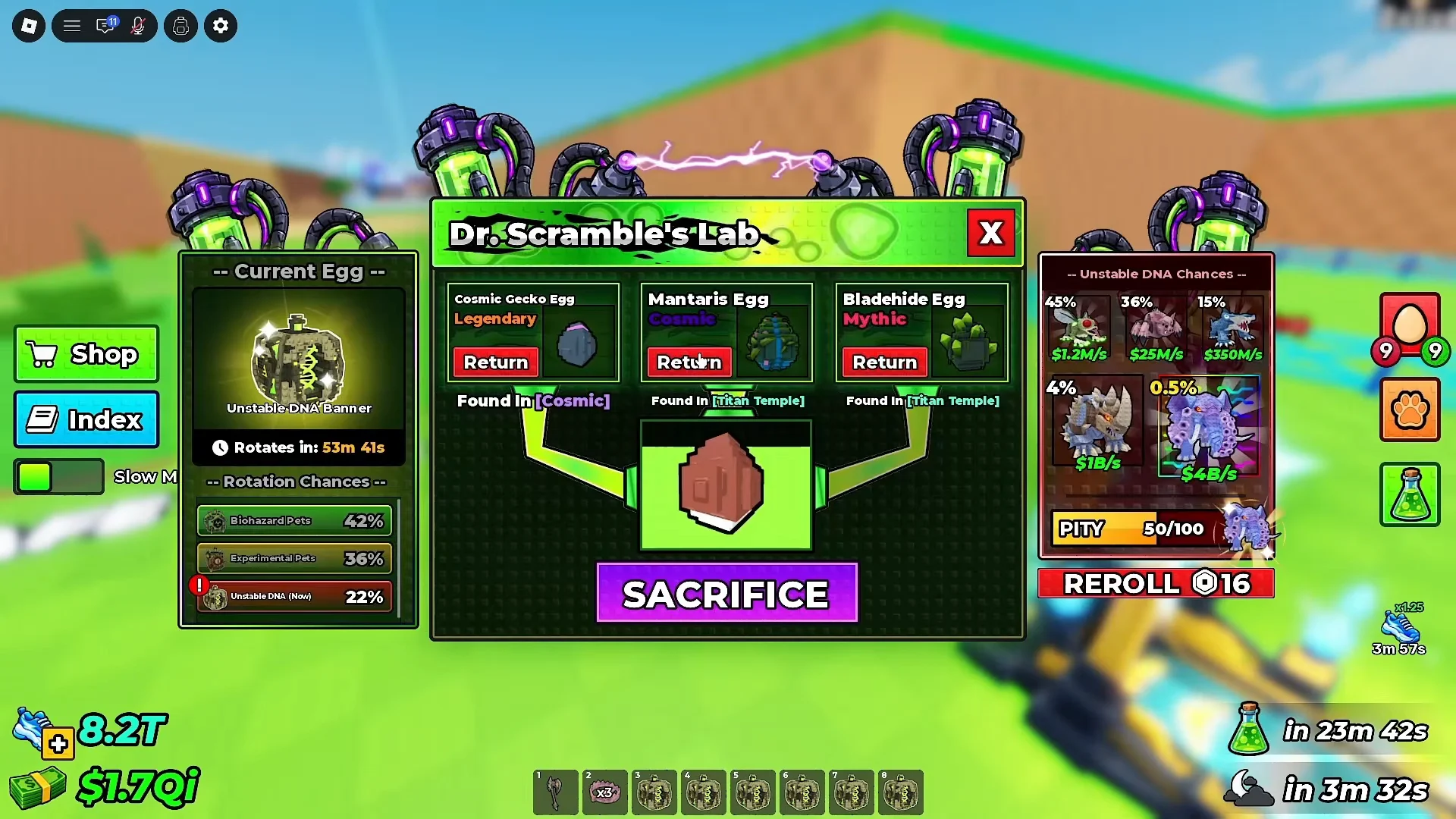 Pushing to 50 Pity