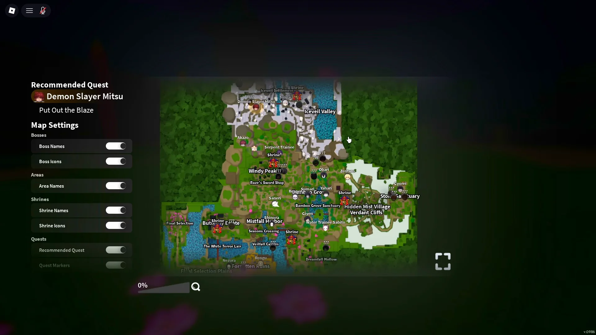 World Boss Map Overview