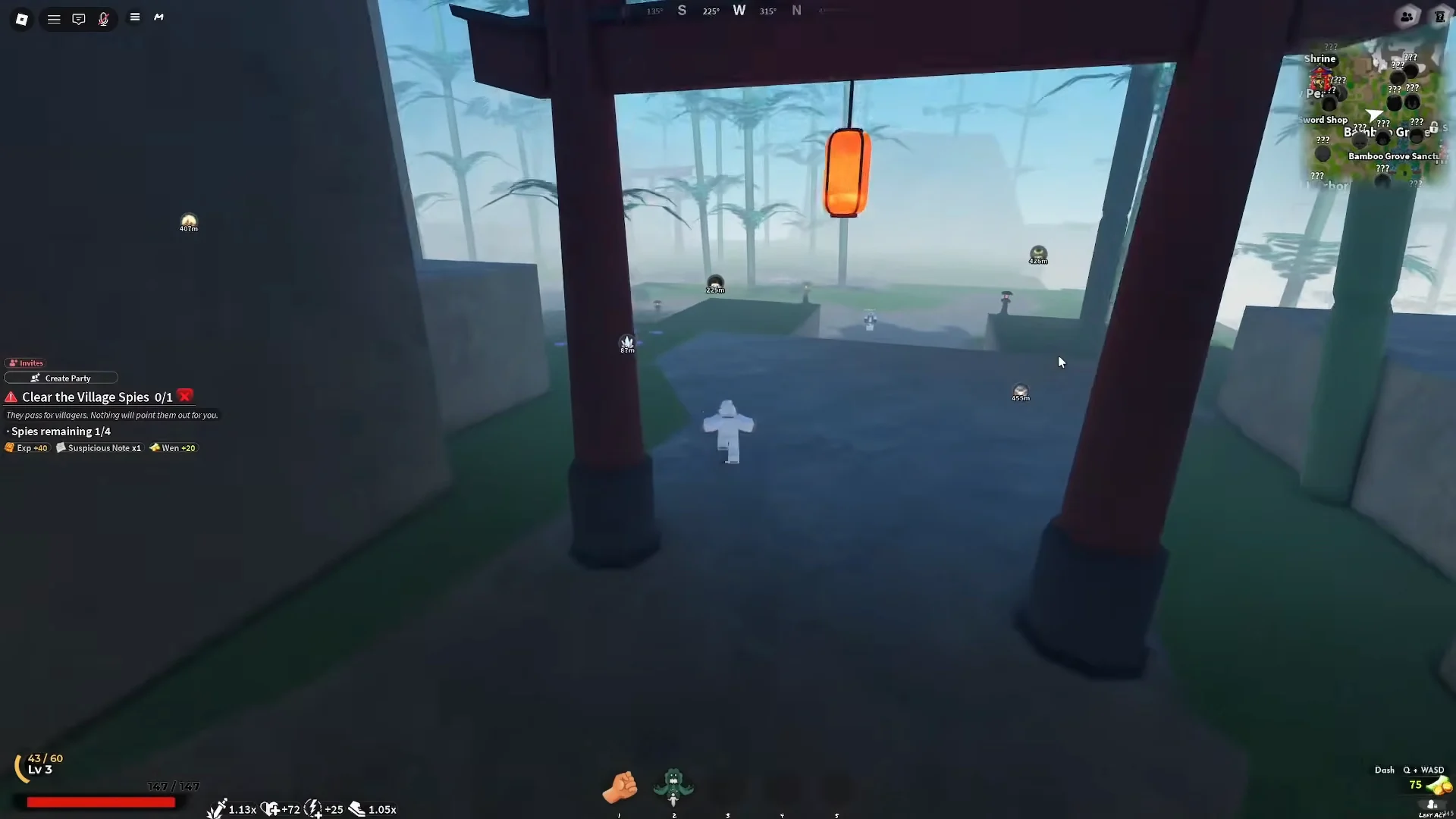 Heading to Hidden Mist Village
