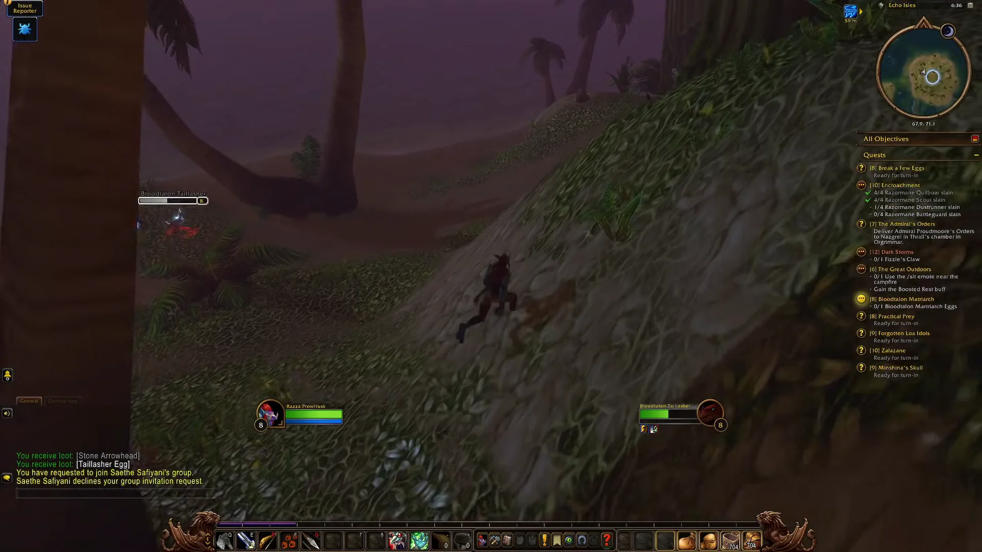 Landing and Path to the Ruins