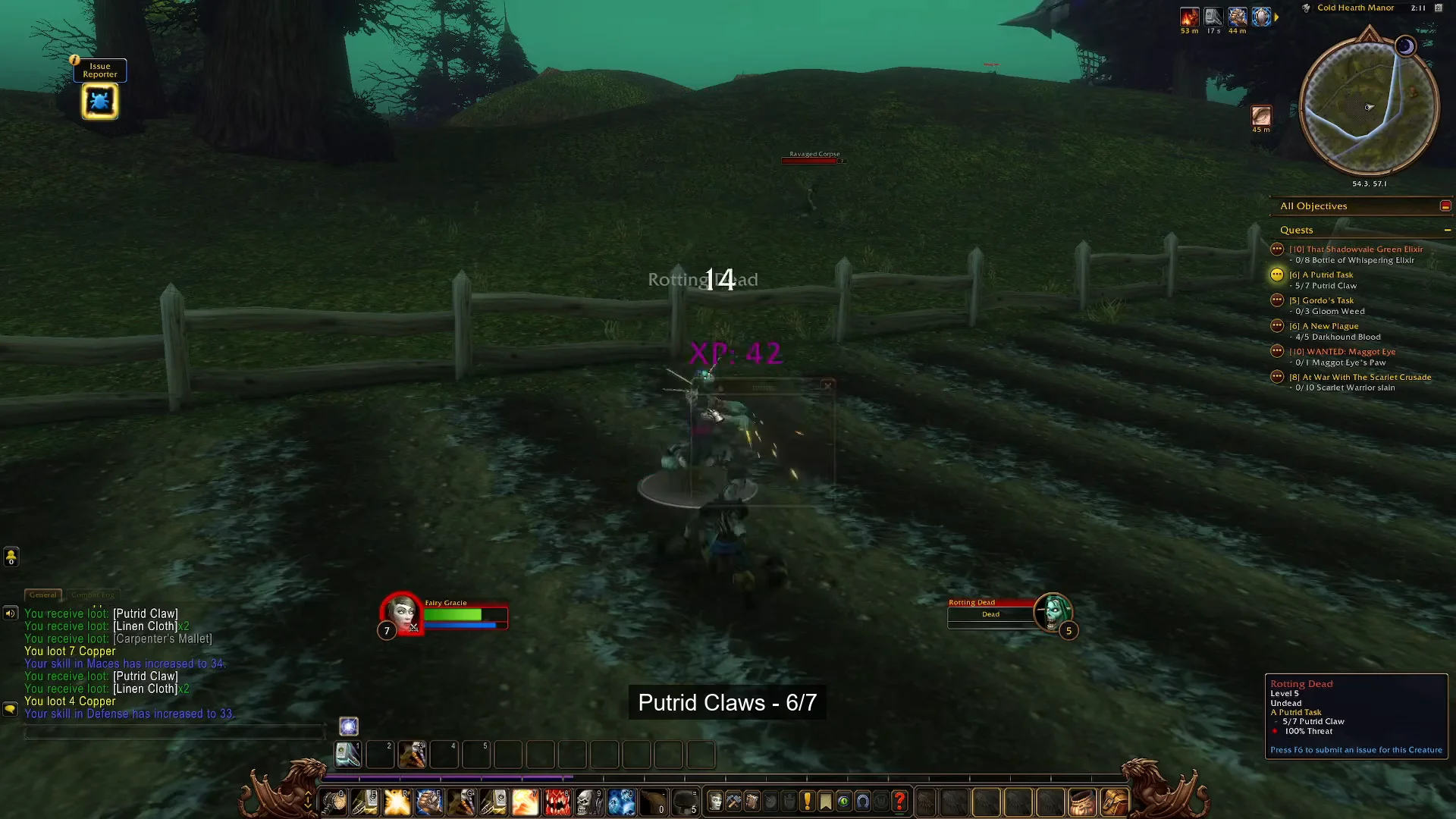 Collecting Putrid Claws