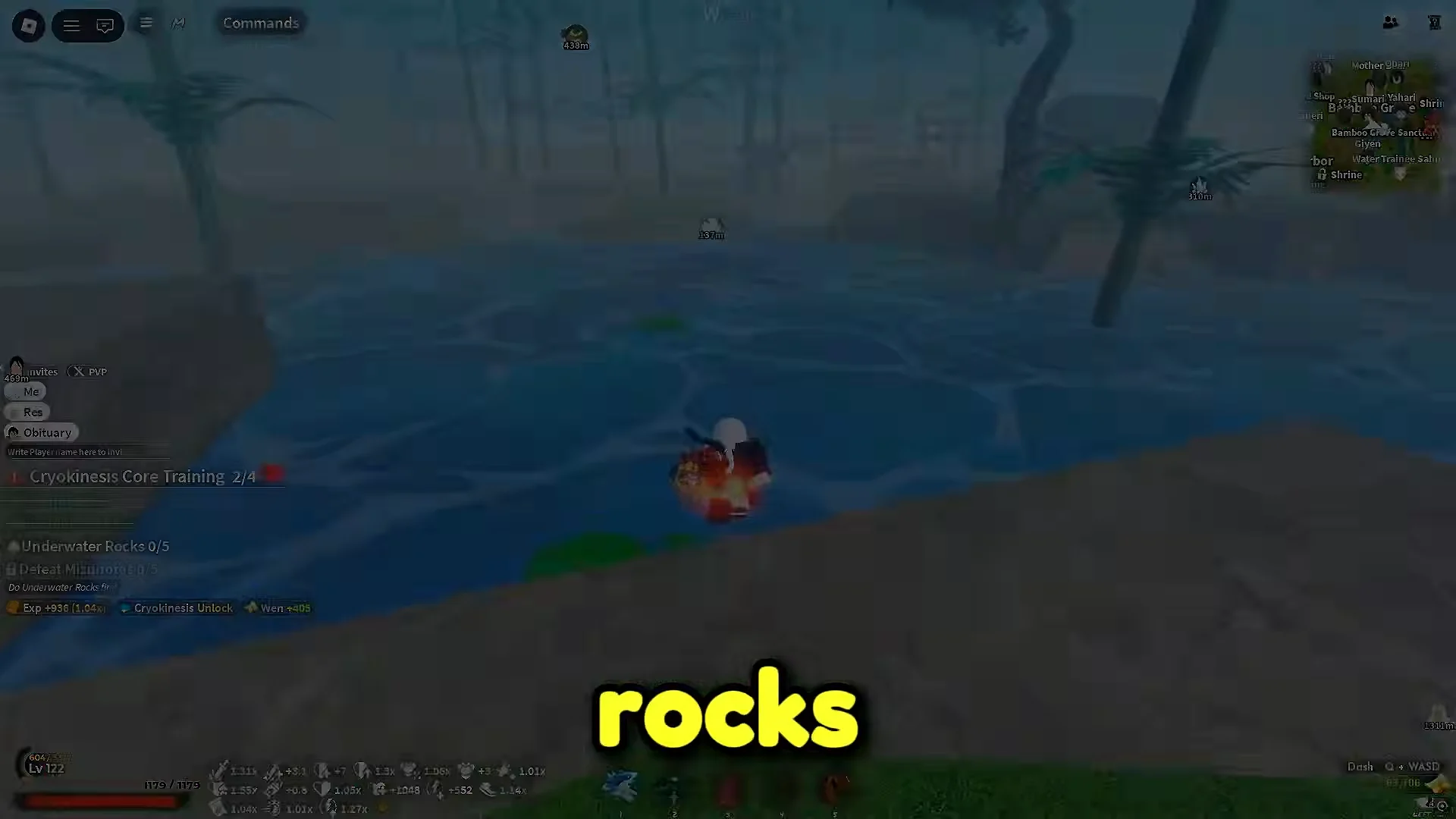 Cryokinesis Core Training: Underwater Rocks