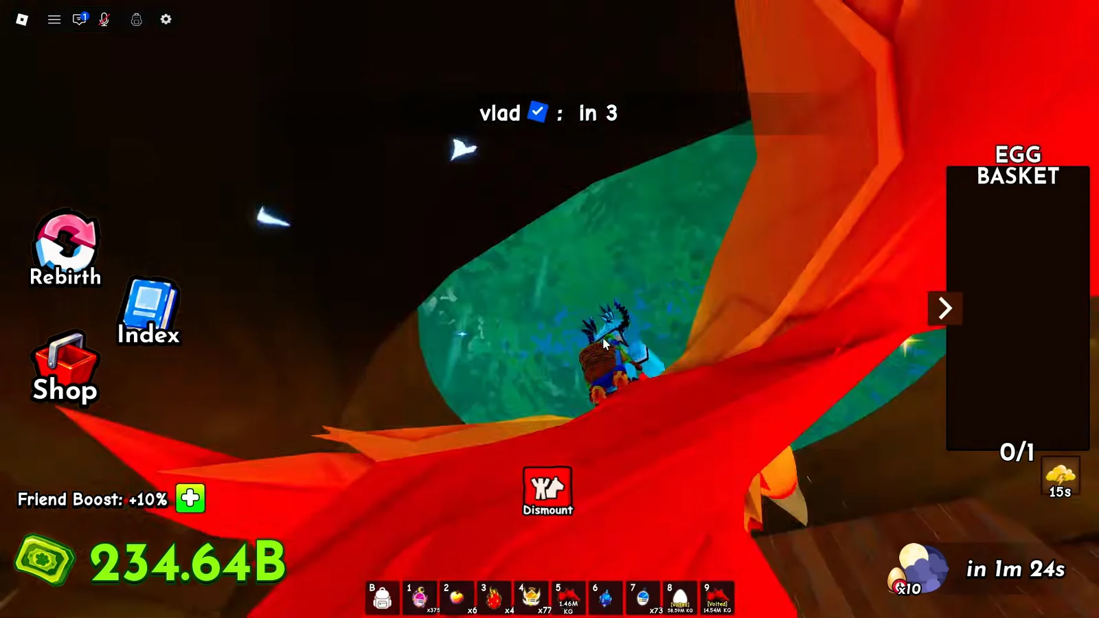 Massive fiery egg