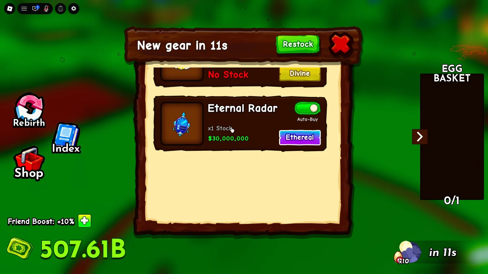 Gear shop and radar