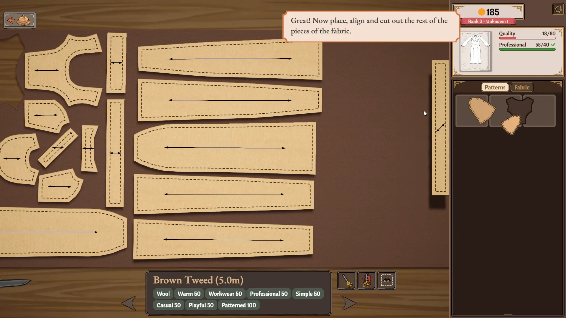 Pattern Layout and Cutting