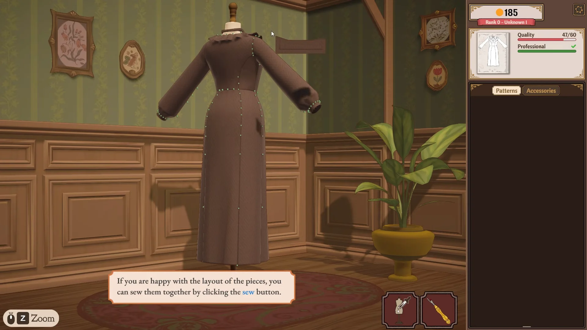 Dress Assembly on Mannequin