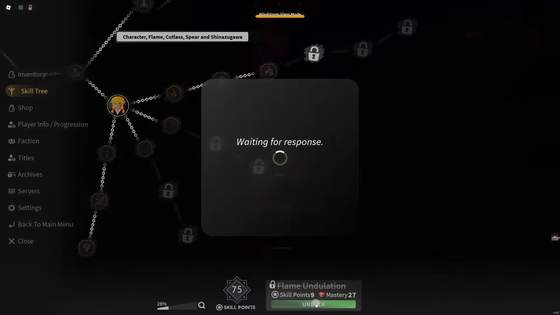 Flame Undulation unlock & test