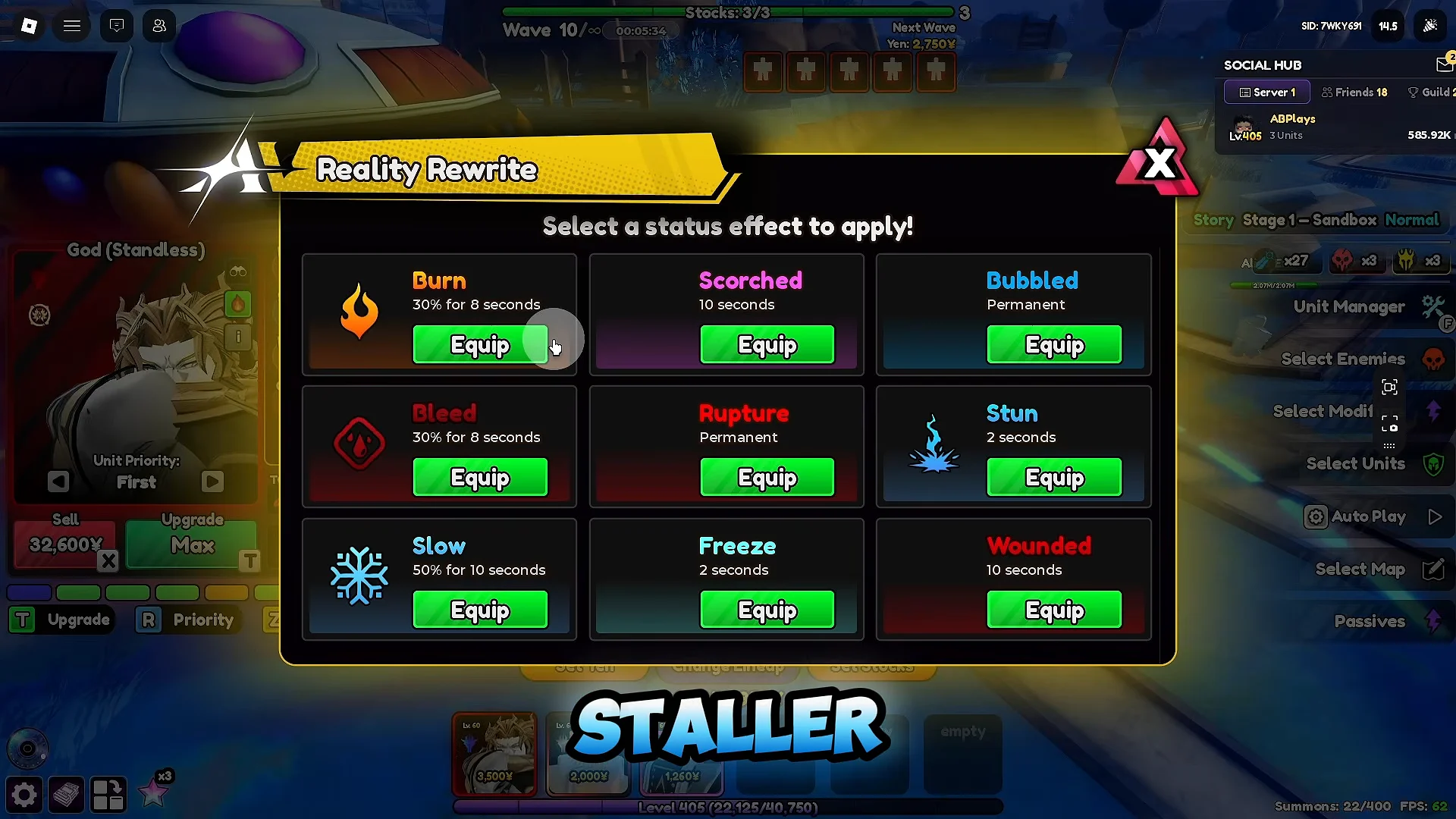DIO Over Heaven Skill Showcase