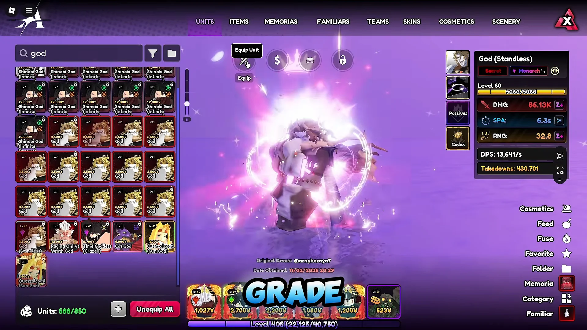 DIO Over Heaven Vanguard Evolution Confirmation