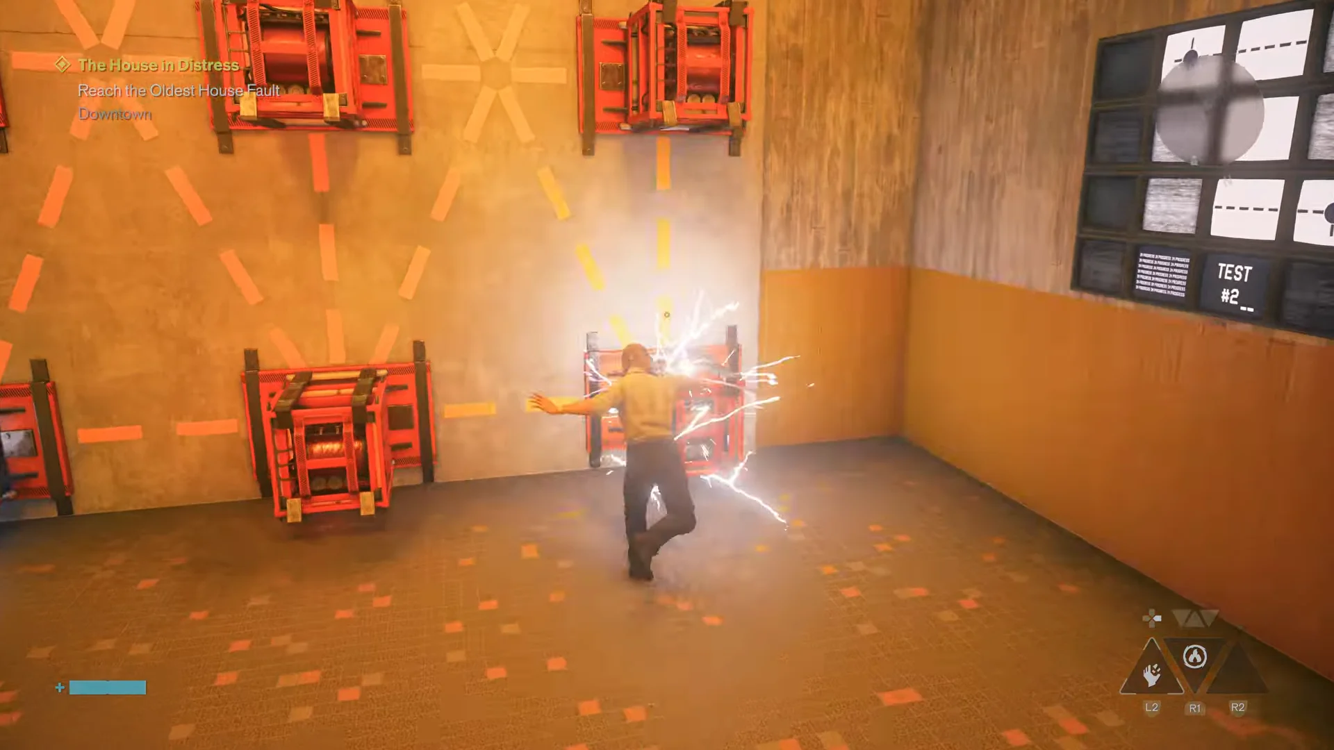 Operating test controls