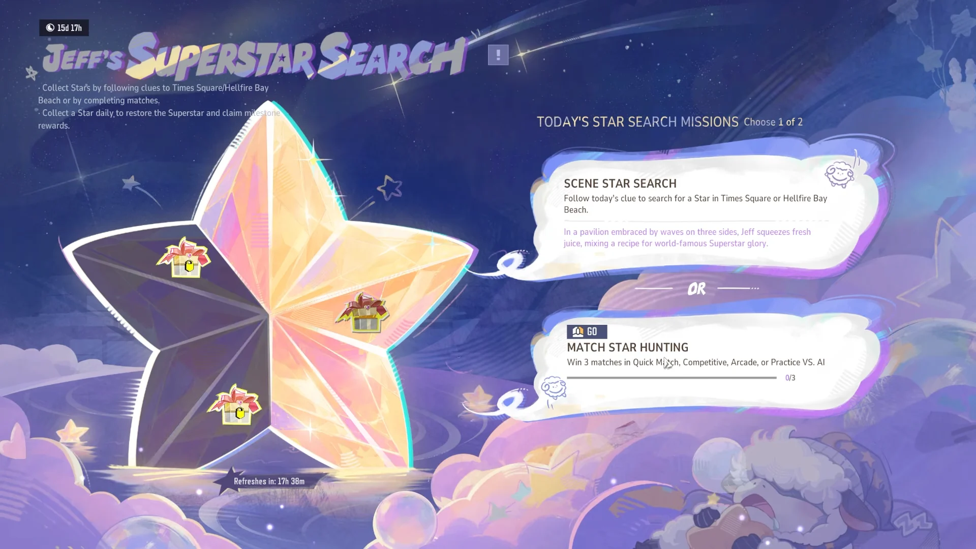 Event Mission Menu