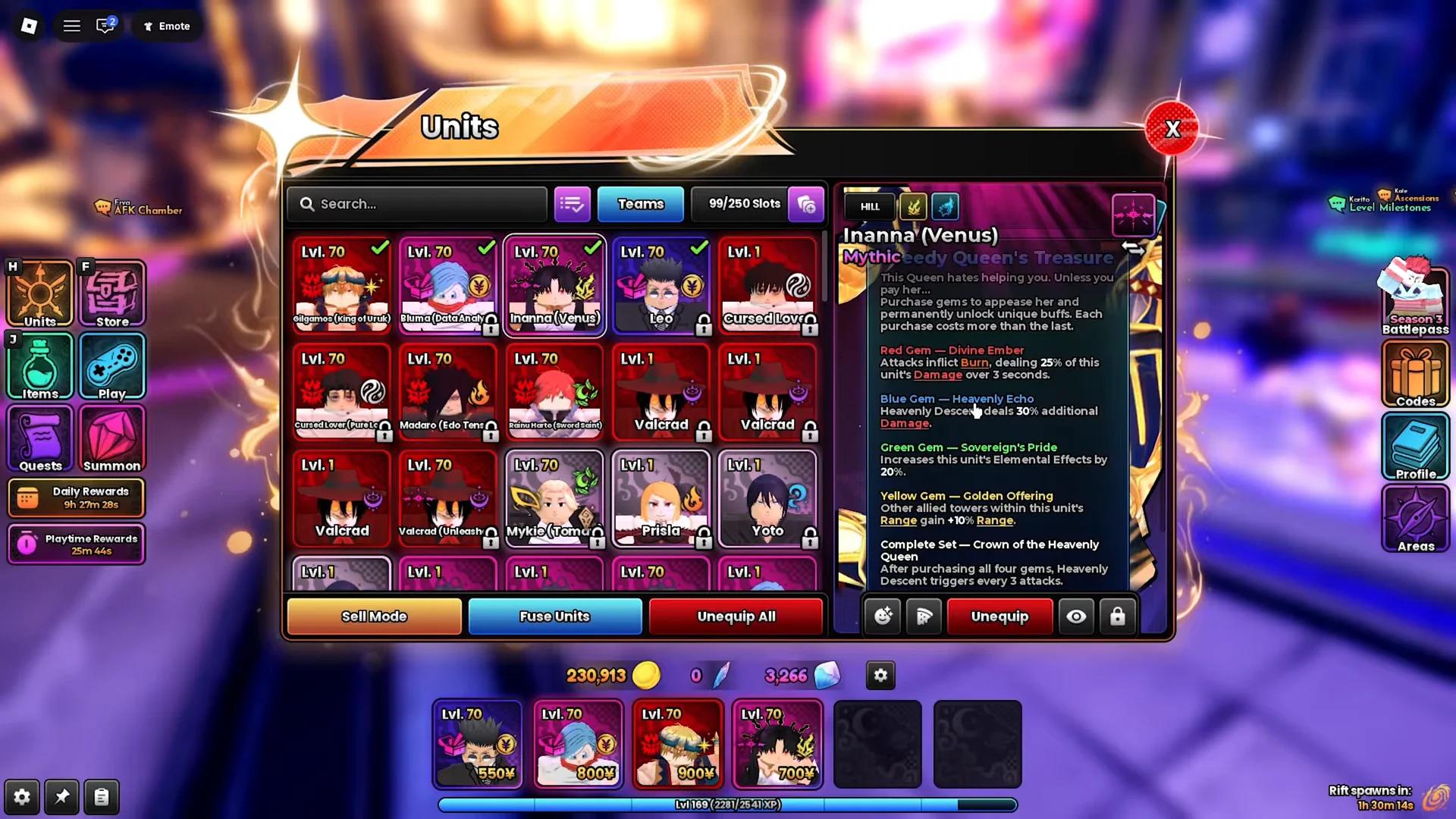 Greedy Queen's Treasure and Active Ability