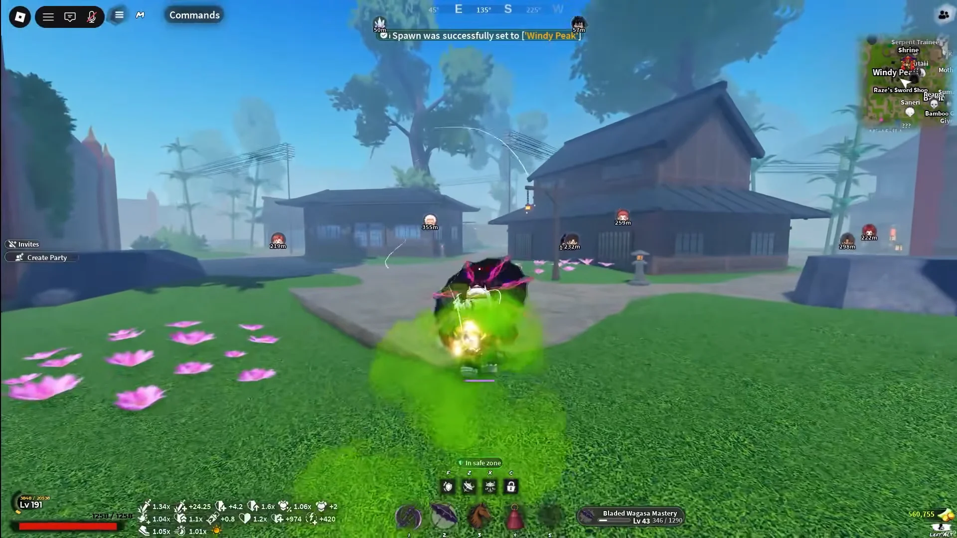 Setting Spawn at Windy Peak