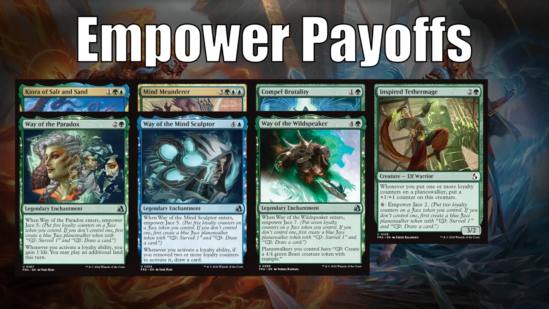 Blue-Green Empower Payoffs