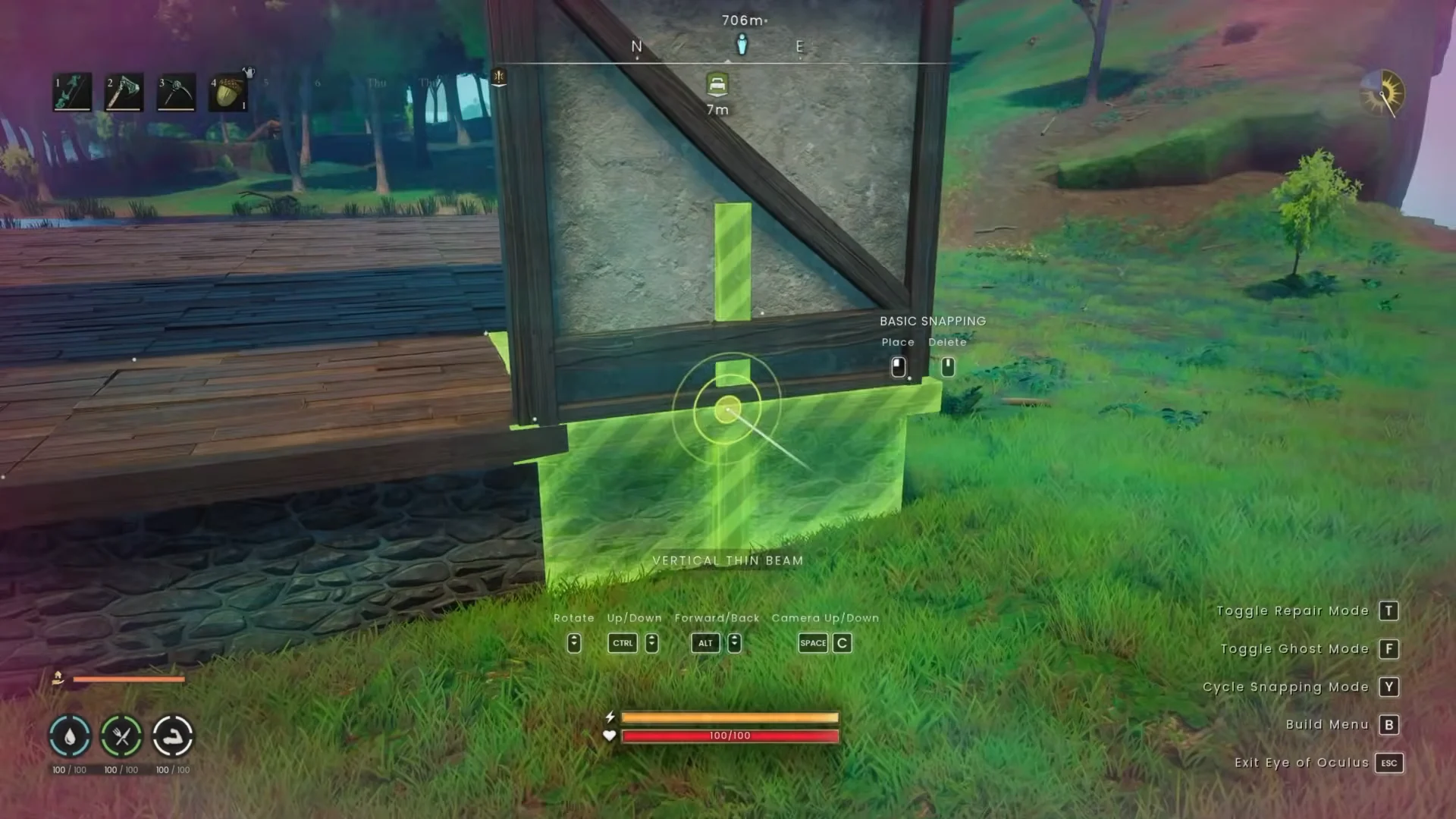 Connecting Beams to Terrain