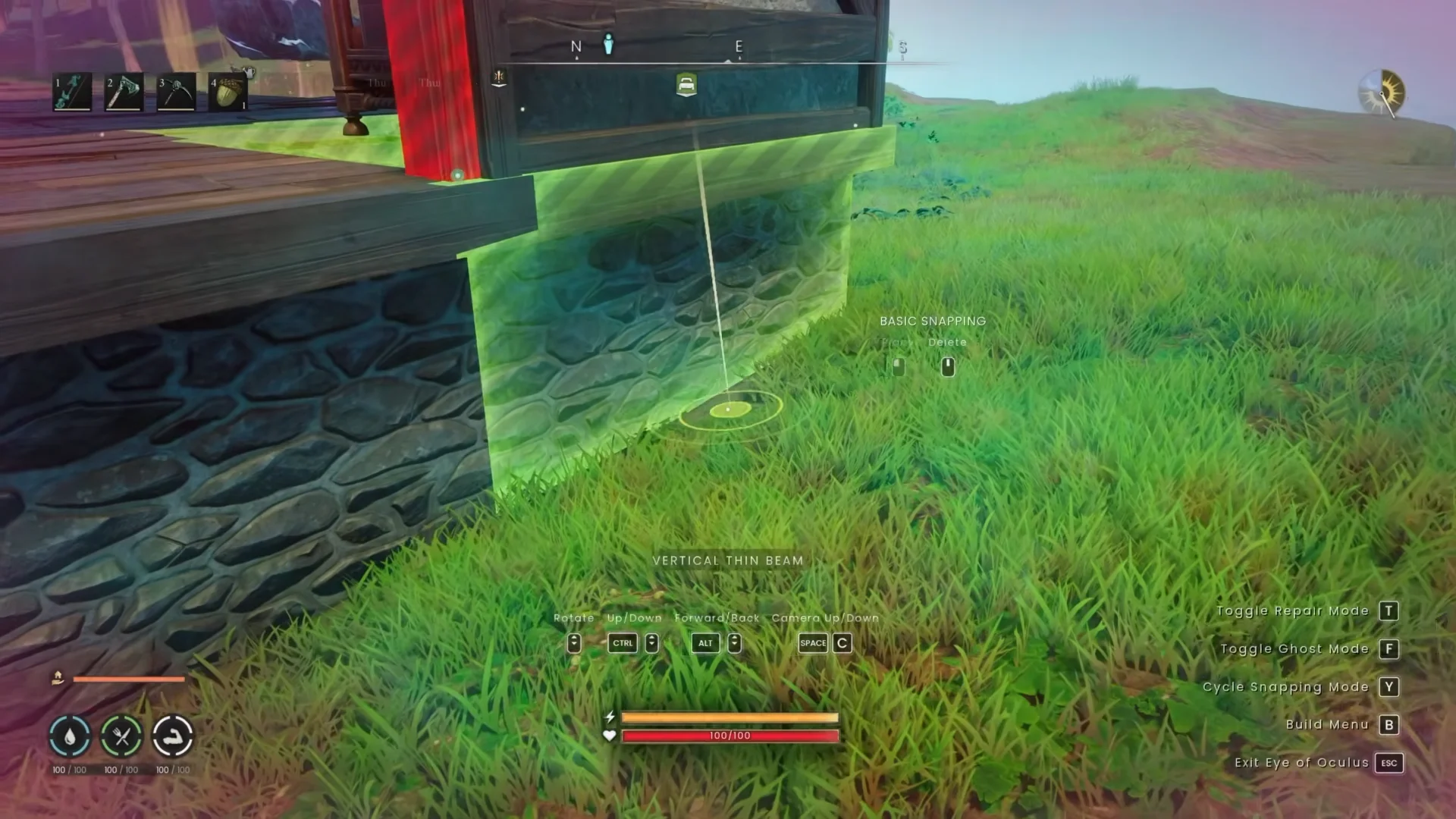 Grounding Beams into Terrain