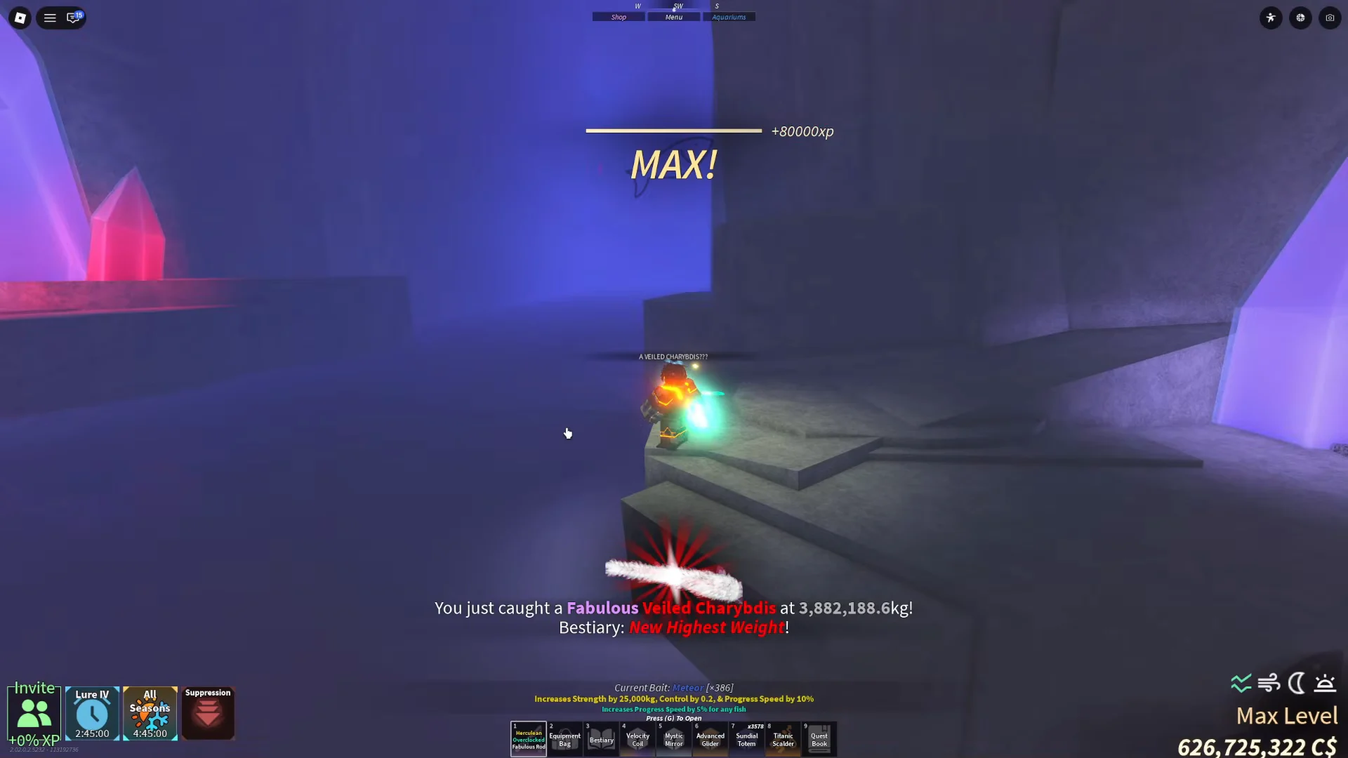 Catching 5 Veiled Charybdis