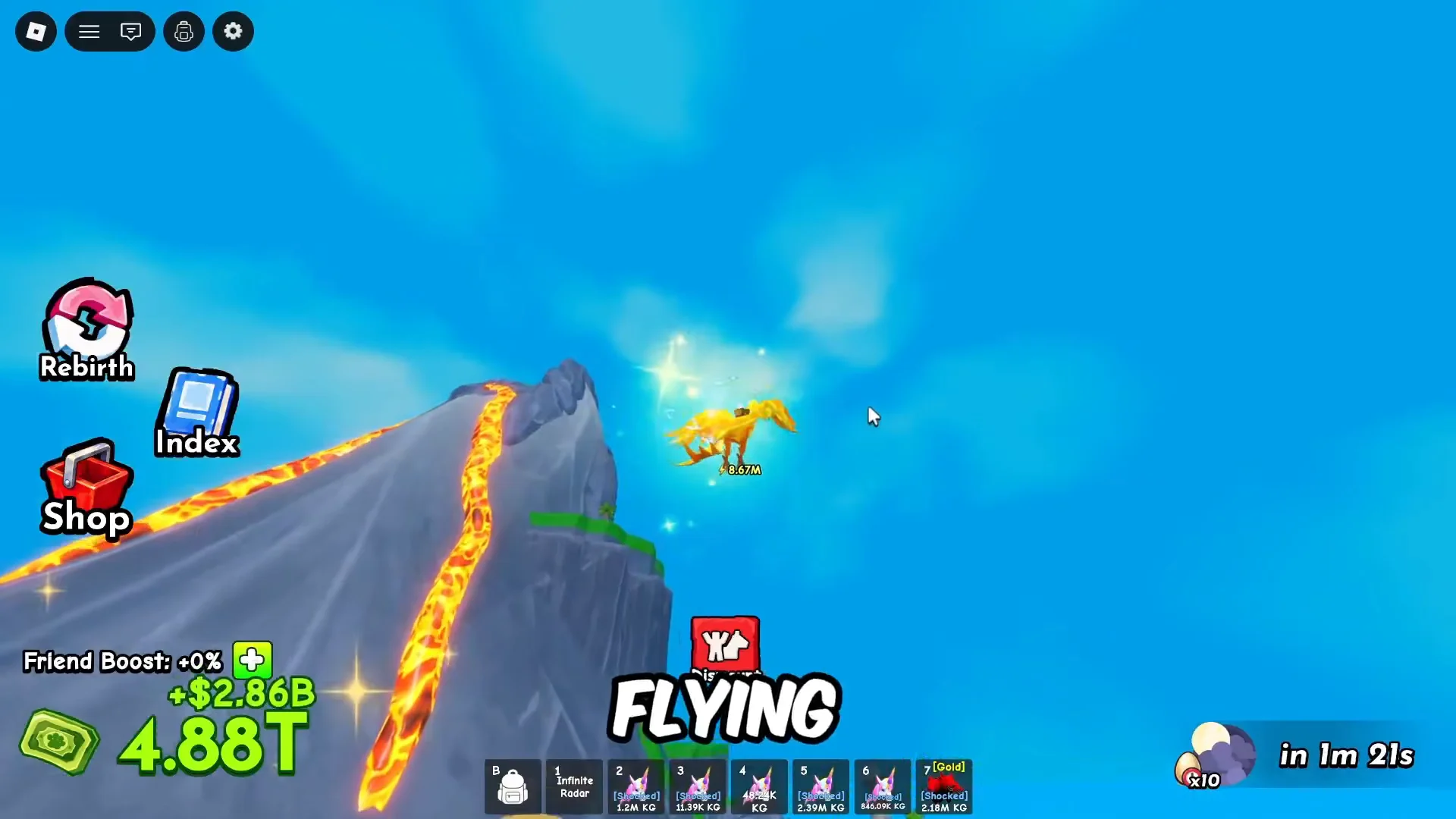 Flying to the Volcano