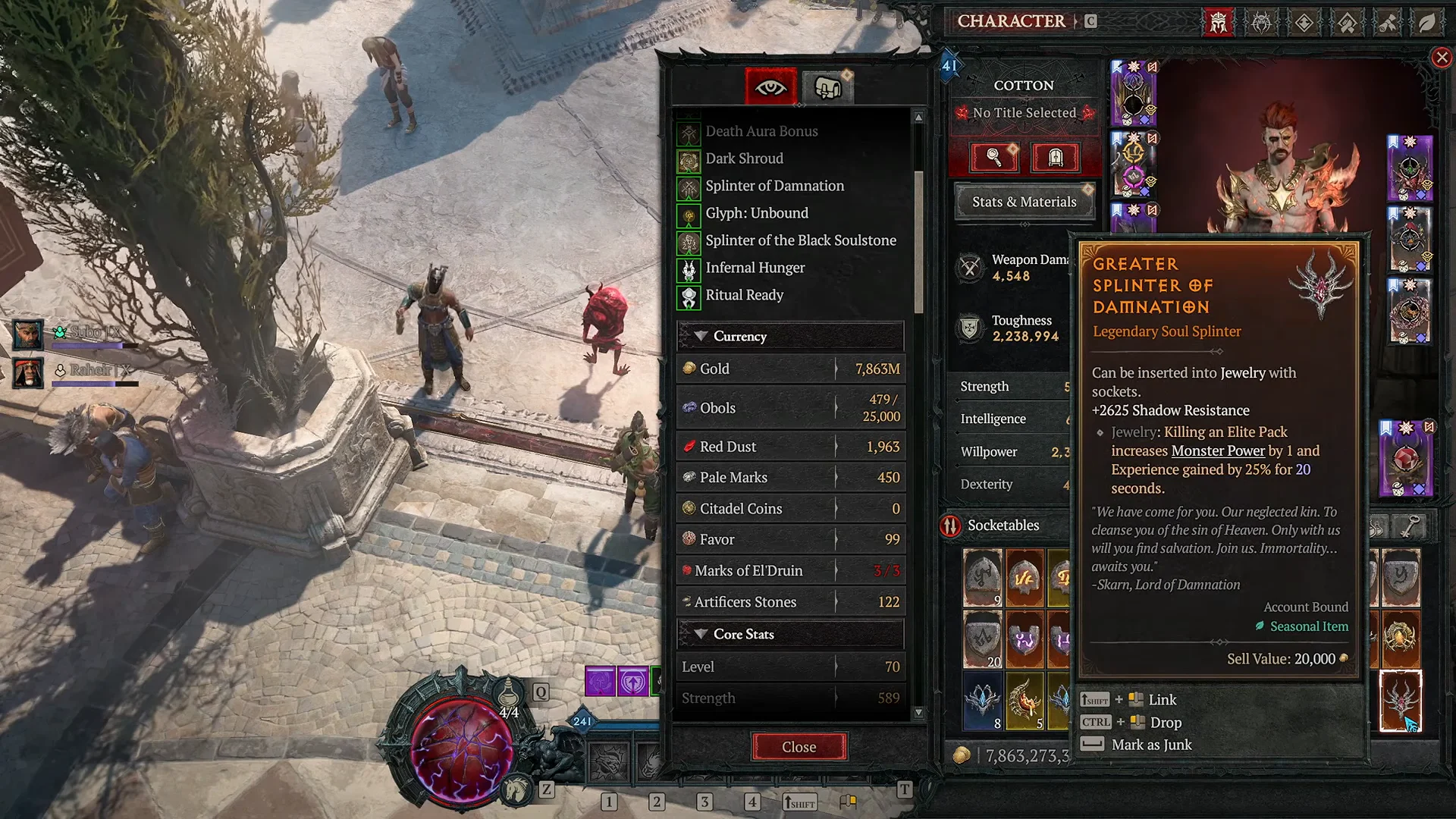 Splinter of Damnation Mechanics