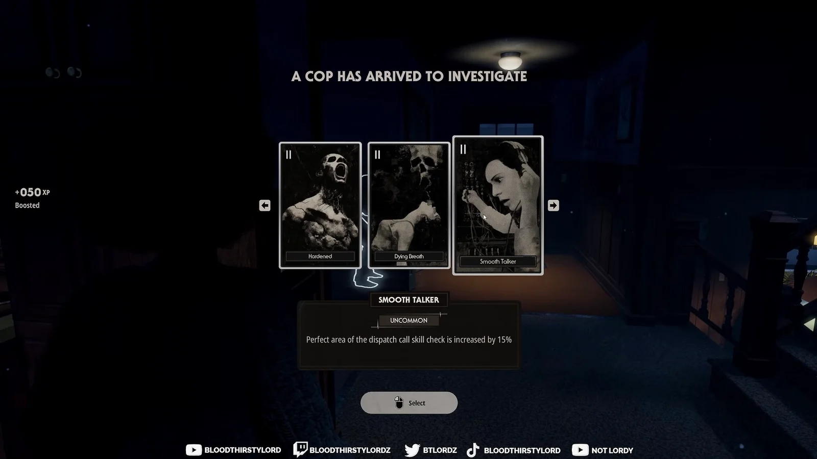 Letting NPC Inside and Selecting Smooth Talker