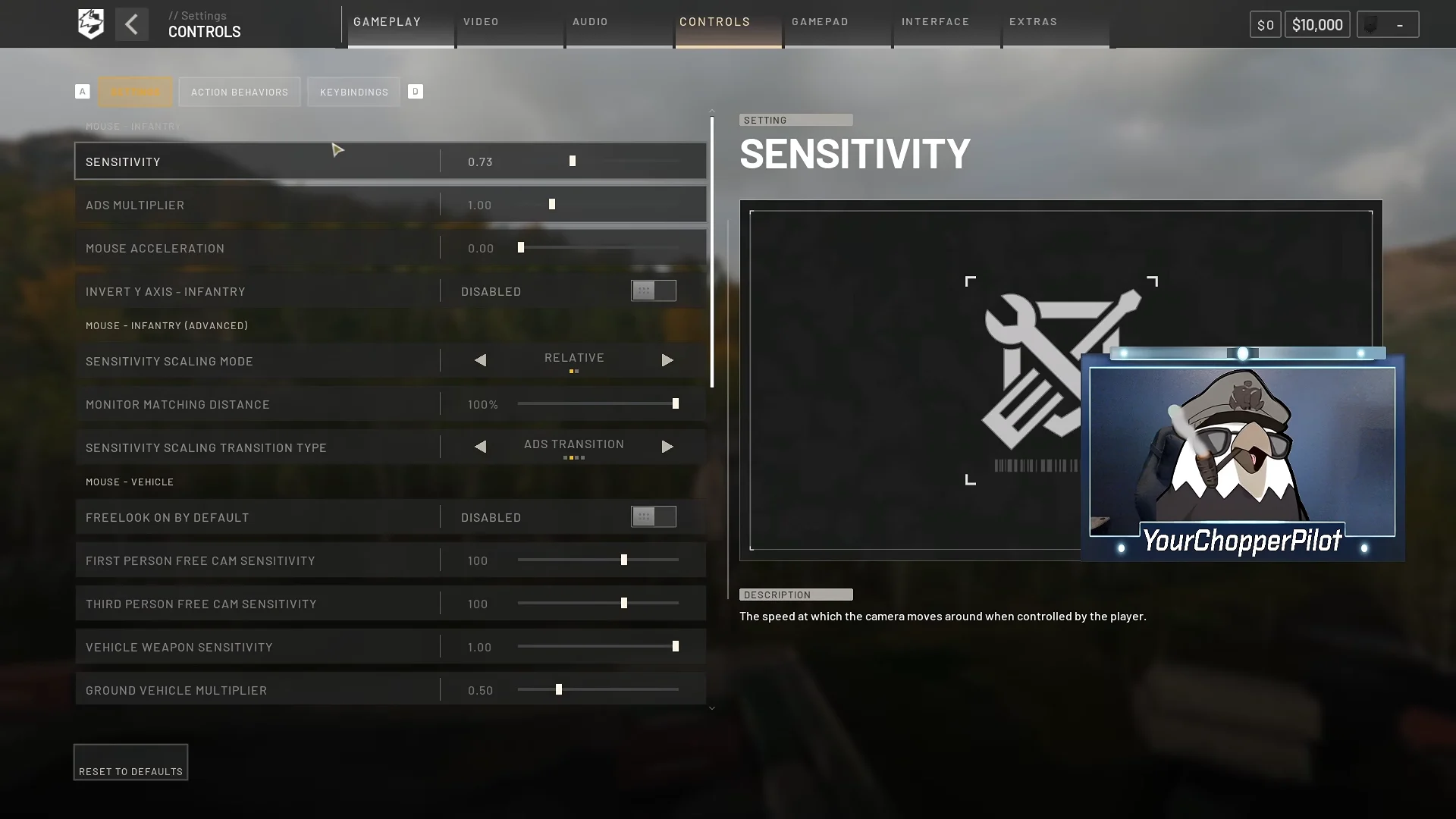 Settings Menu
