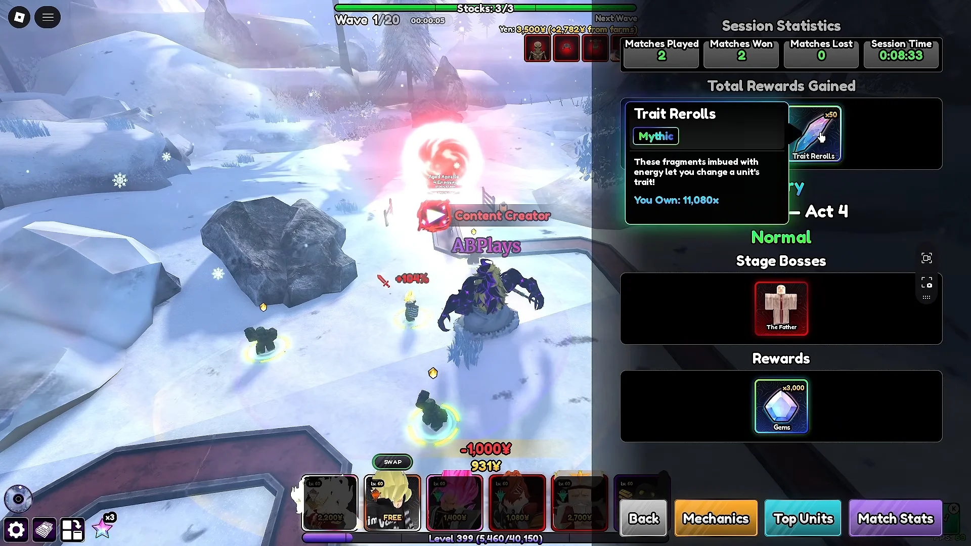 Session Stats u0026 Reroll Rate