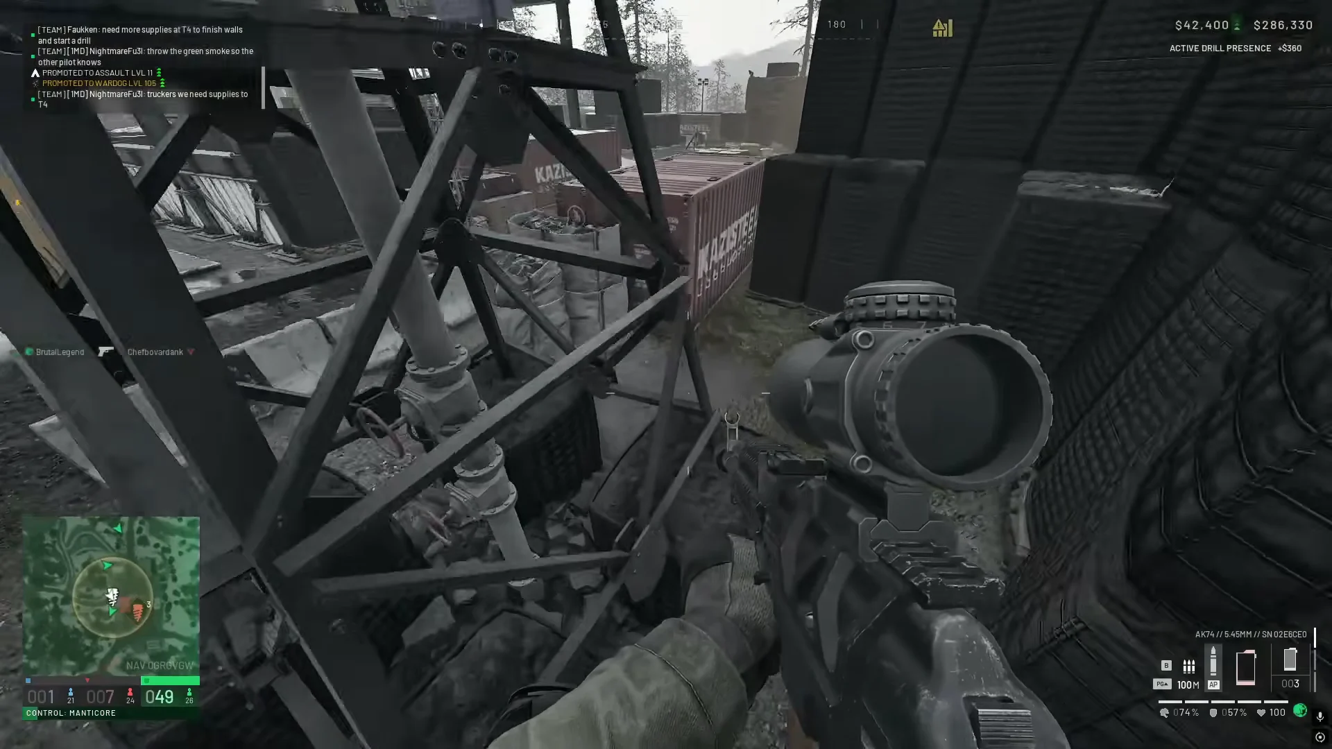 Container Lane Infiltration