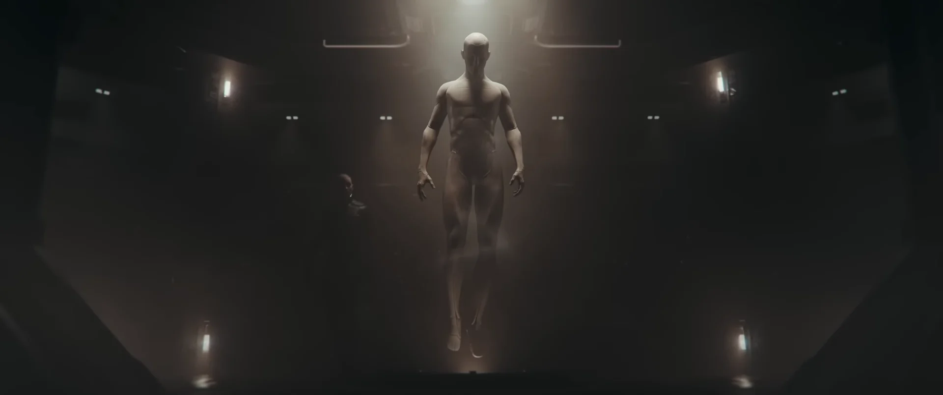 Suspended synthetic human