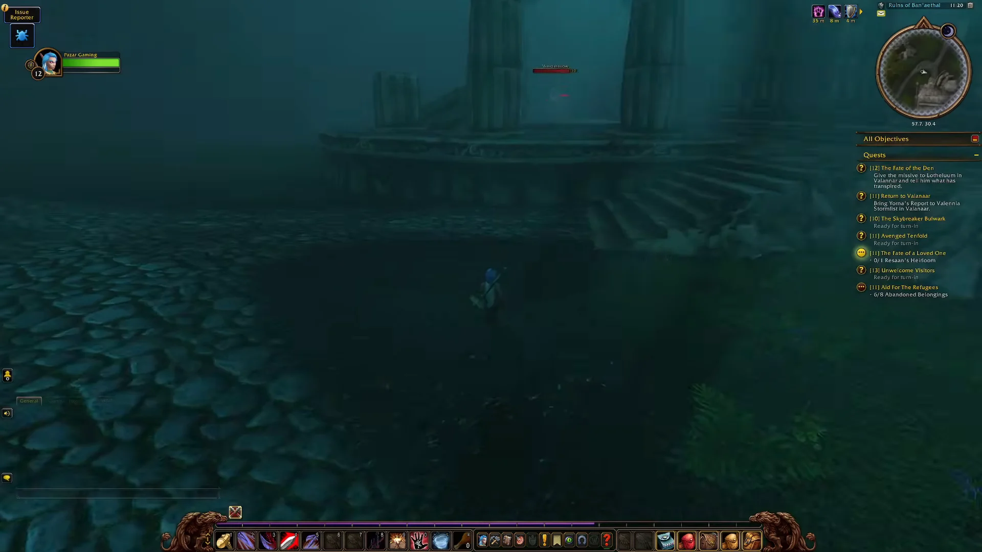 Navigating to Ruins of Ban'Aethal