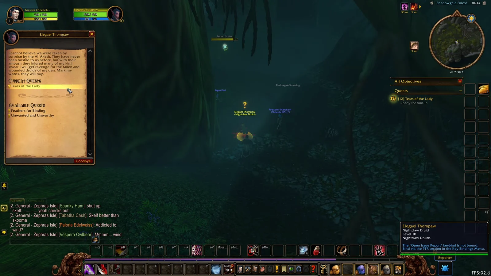 Completing the quest