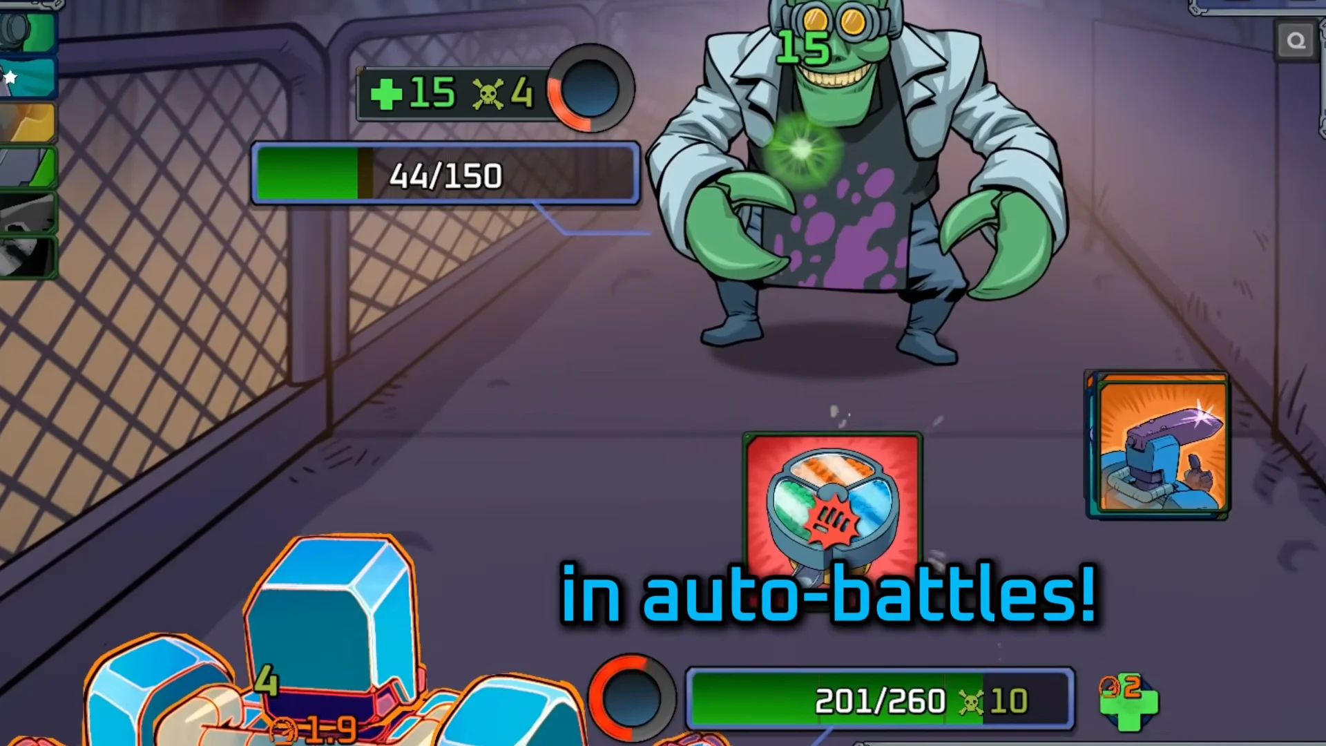 Auto-battle combat demo