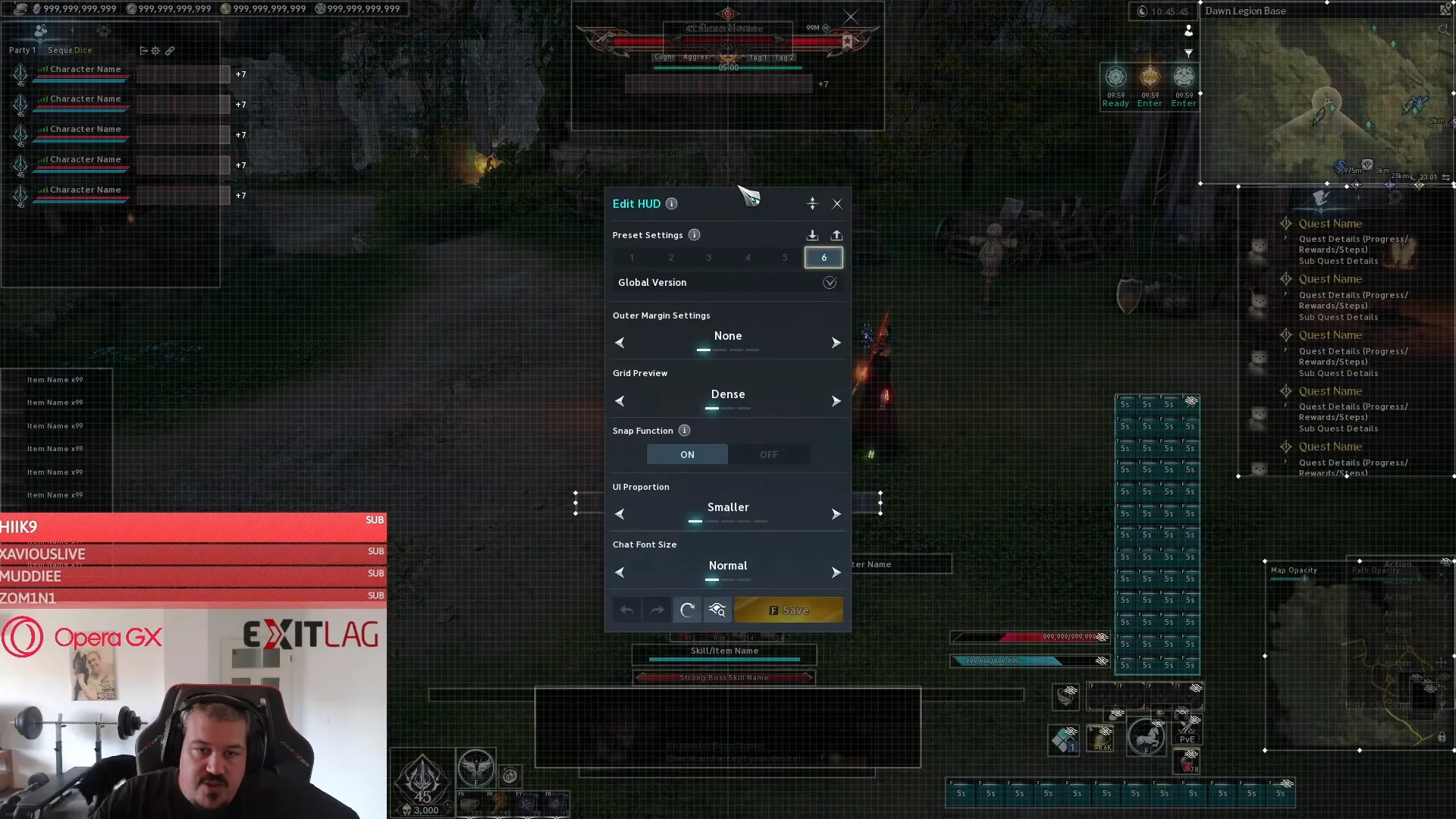 Opening HUD Editor