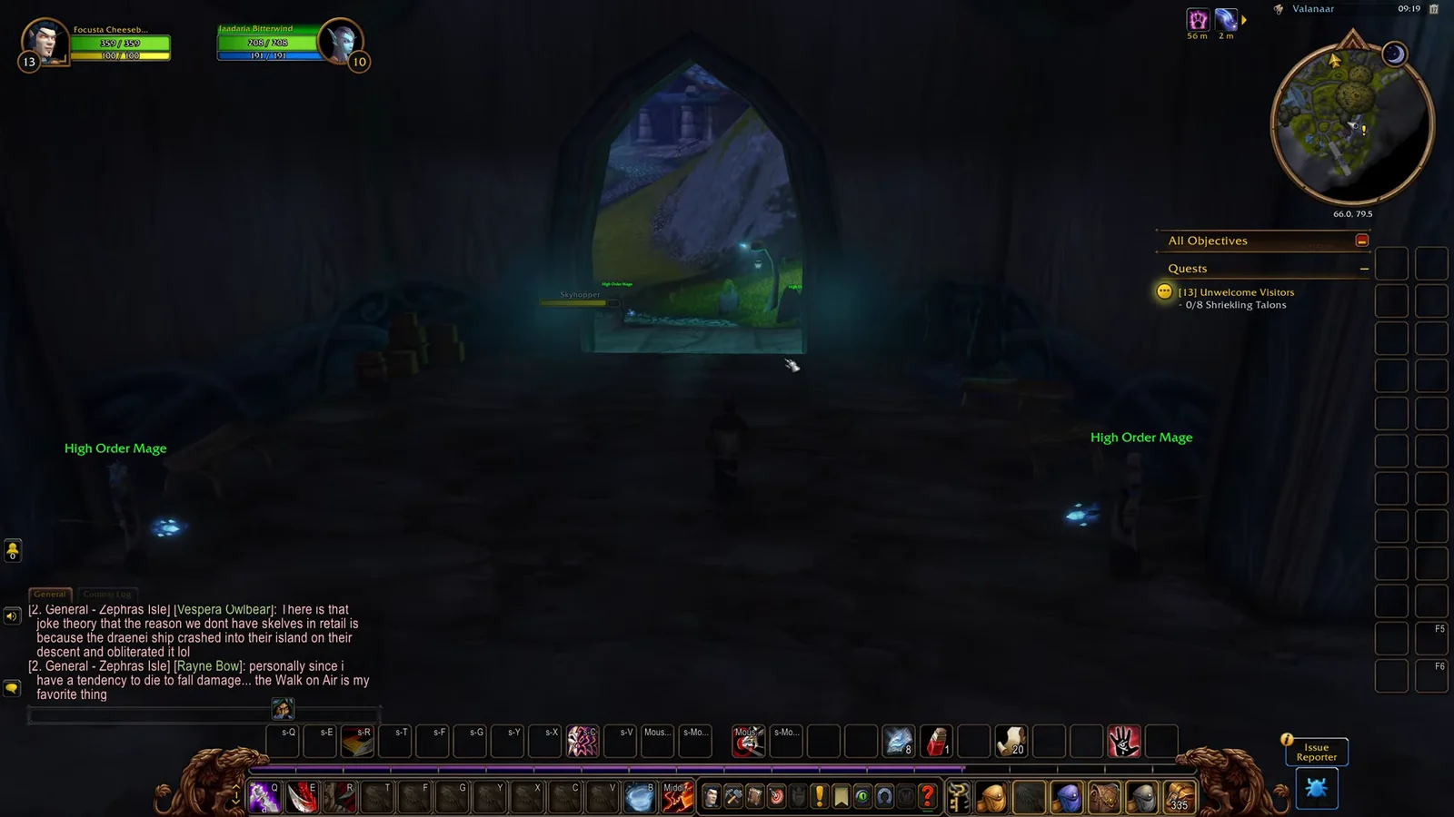 Traveling to Shadowgale Forest