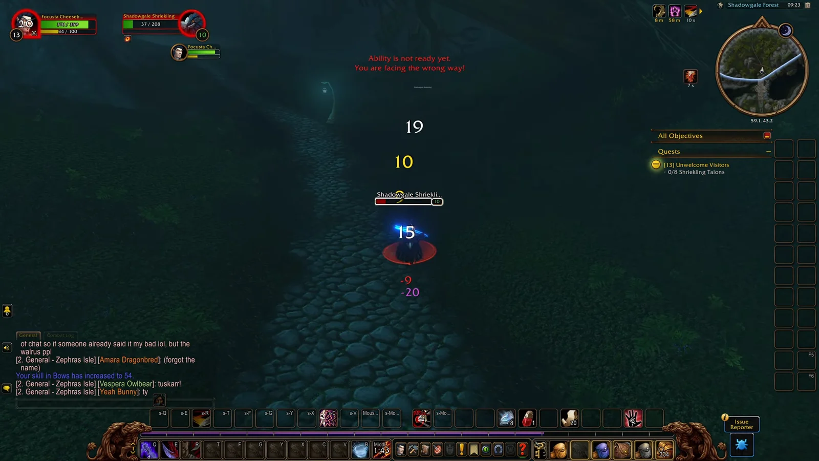 Fighting Shrieklings and Collecting Talons (1-3)
