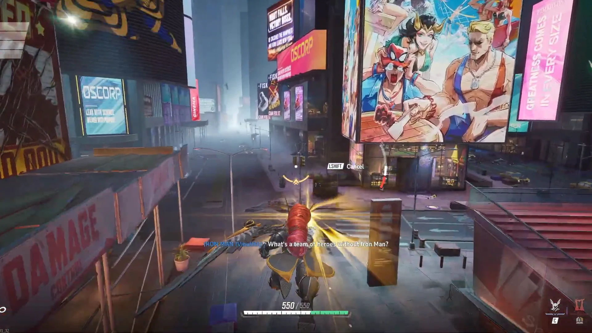 Entering Times Square