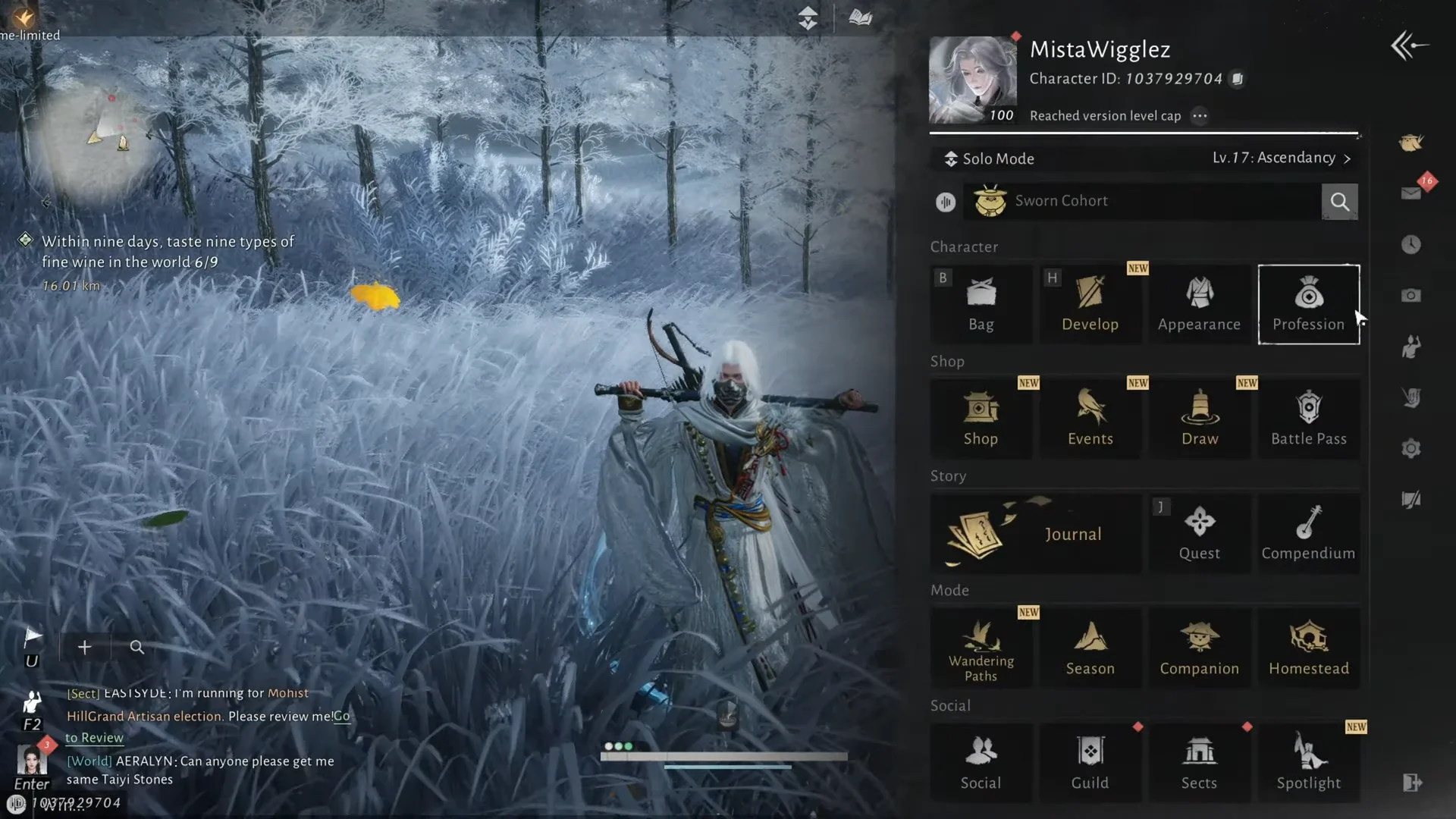 Accessing Time menu